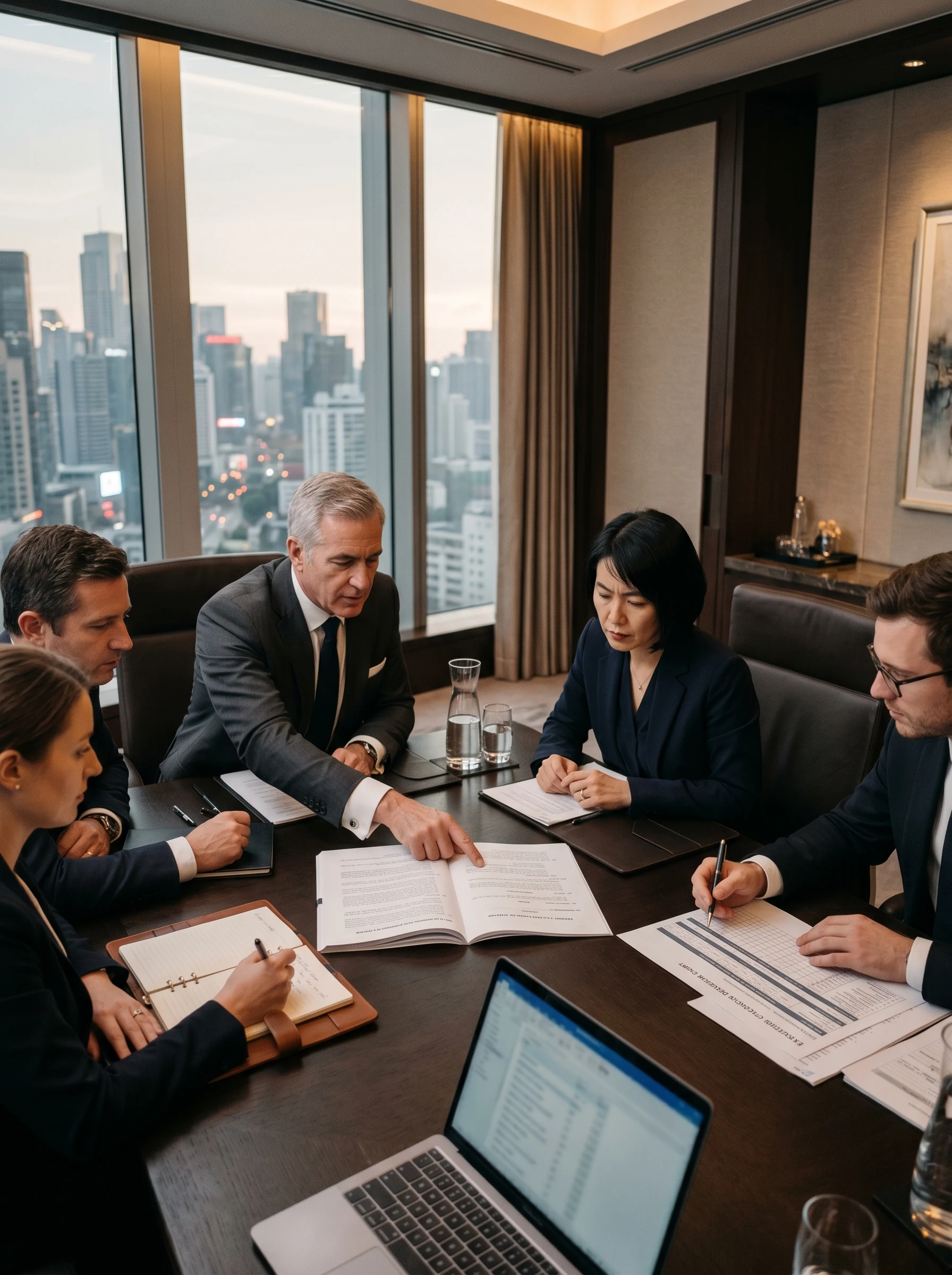 Supplier sourcing and selection review with logistics materials